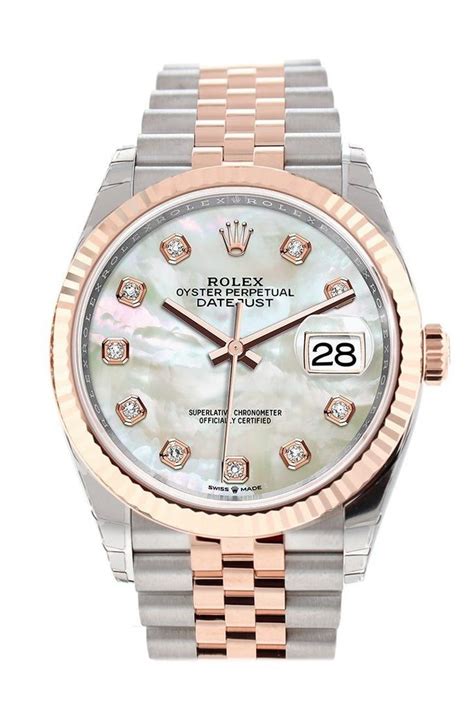 rolex mother of pearl datejust 33mm|Rolex Datejust 36 white gold.